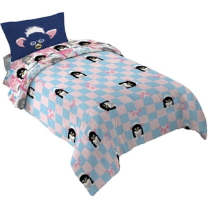 Furby Kids Twin Bed in a Bag 4Pc Bedding Set Comforter and Sheets
