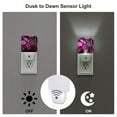 thumbnail image 3 of Honeii Pink Blossoms Butterfly Print LED Night Light with Light Sensor, Night Lights Plug Into Wall,Ideal for Bedrooms and Hallways-US, 3 of 7