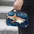 thumbnail image 2 of Shark Hard Drive Cases Cable Organizer Small Travel Electronic Organizer Charger Case Organizer Oxford Fabric Waterproof Storage Bag for Protecting Electronic Gadgets - 5.9x9.44x3.14 in, 2 of 6
