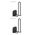 thumbnail image 1 of Toystoory Estante de almacenamiento de cocina Montado en la pared Soporte de esponja colgante de acero inoxidable Soporte de organización Estante de película negro 2piezas, 1 of 6