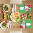 thumbnail image 4 of Heat-Resistant Christmas Vintage Placemat Comic Style Cute Door Mat Outdoor Entrance Washable Fade-Resistant Indoor Door Mat - for Home Coffee Table Office Deco 17.7x13inch, 4 of 5
