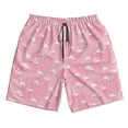 thumbnail image 5 of Goofa Flamingos and Flowers Printed Mens Swim Trunks Summer Quick Dry Short Beach Swimwear Bathing Suits-, 5 of 9