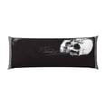 thumbnail image 2 of Body Pillow Cover, Gothic Skull Drape Body Pillow Cases with Zipper Soft Breathable Smooth Skin Friendly Long Pillow Case 20x60 inches, 1Pcs, 2 of 7