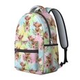 thumbnail image 2 of Highland Cow and Flower Print Backpack for School, Cute School Bag with Adjustable Shoulder Straps and Padded Back, 15.3"x11"x7.1", 2 of 5