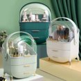 thumbnail image 3 of Clear Makeup Caboodle Makeup Bag Storage Countertop Portable Vanity Cosmetics Bathroom Organizers And Storage Cosmetics Organizer For Countertop & Drawers Organizers, 3 of 3