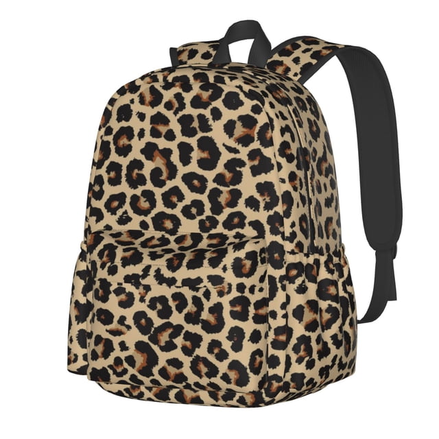 Disketp Leopard Print-1 Mochila Escolar de Gran Capacidad y Peso Ligero, Mochila de Viaje Ideal para Escuela, Trabajo y Uso Diario, Cómoda y con Estilo