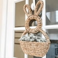 thumbnail image 3 of Cesta de Conejito para Colgar en la Pared, Decoración de Pared con Resortes, Cesta de Mimbre Tejida A Mano con Forma de Conejito de Pascua, para Decorar., 3 of 5