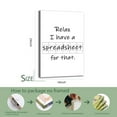 thumbnail image 2 of Relax I Have A Spreadsheet for That Poster-1 Poster Wrapped Wooden Frame Wall Decor,Canvas Wall Art for Living Room,Bedroom,Office,Ready to Hang, 2 of 5