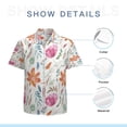 thumbnail image 7 of High Quality Hawaiian Shirts for Men Short Sleeve Aloha Beach Shirt Floral Summer Casual Button Down Shirts Blouses O29HQI, 7 of 7