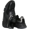 thumbnail image 4 of Boss Asher Runn Men's Low Top Lace Up Casual Trainers In Black Size 12, 4 of 6