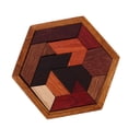 thumbnail image 2 of Juguetes de madera Brain Teaser Juego Rompecabezas de formas geométricas perfke Rompecabezas de madera, 2 of 8