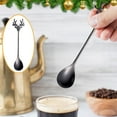 thumbnail image 3 of Christmas Reindeer Spoon | 304 Stainless Steel Coffee Stirring Spoon | Dessert & Ice Cream Spoon | Bar Mixing Spoon | Titanium Rainbow Plating, 3 of 5