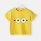 thumbnail image 2 of Camiseta de verano 100 % algodón para adolescentes, camiseta de algodón con cuello redondo y estampado sencillo de Minions de dibujos animados para niños y niñas, ropa de manga corta para niños, 2 of 5