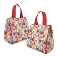 thumbnail image 2 of Pioneer Flower Floral Print Pattern Insulated Lunch Bag for Women & Adults,Large Portable Soft Cooler Lunch Bag,Thermal Food Storage Tote with Pearl Cotton,8.66L,8.75x5.75x9.5 Inch, 2 of 6
