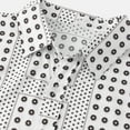 thumbnail image 6 of Penkiiy Men Casual Buttons Beach Non-positioning Print Turndown Short Sleeve Shirt Blouse L White, 6 of 9