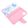 thumbnail image 4 of Funda tipo billetera para iPhone 12 Pro, funda con tapa de cuero PU para teléfono móvil con soporte para ranura para tarjetas, 4 of 8