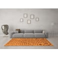 thumbnail image 3 of Ahgly Company Indoor Rectangle Oriental Orange Modern Area Rugs, 5' x 8', 3 of 4