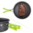 thumbnail image 2 of Nrdde Camping Cookware, 15Pcs Backpacking Gear Hiking Outdoors Non Stick Camping Cookware Set 1-2 People Lightweight Compact Durable Pot Pan Bowls, 2 of 5