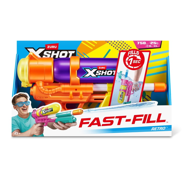 XSHOT Water Fast Fill (33ft & 500ml ) 80s Super Splash Purple