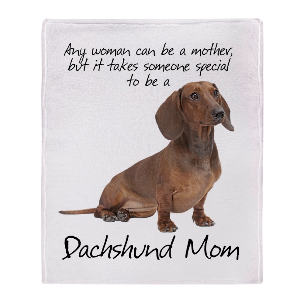 CafePress Dachshund Mom Soft Fleece Throw Blanket, 50"x60" Stadium