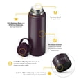 thumbnail image 3 of RTIC 40 oz Ceramic Lined Insulated Outback Bottle, Leak Resistant, Plum, 3 of 6