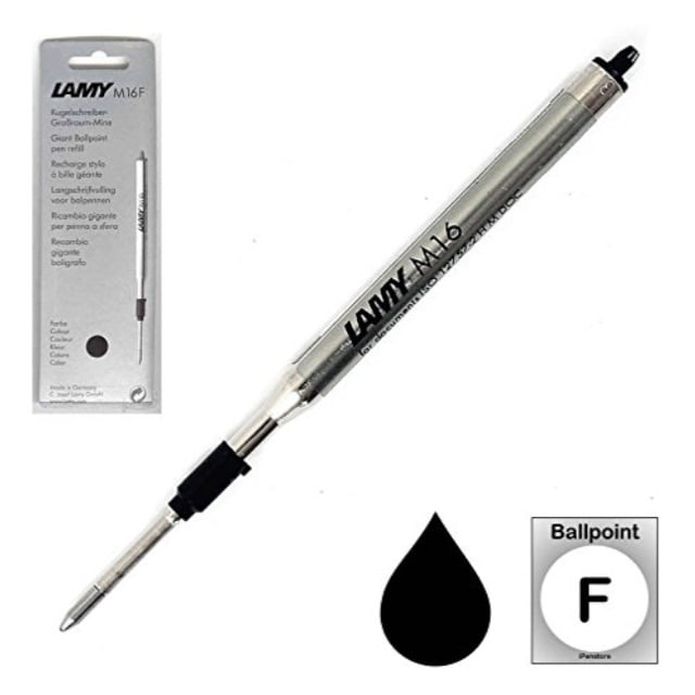 Black Lamy Ballpoint Pen Black Fine Refill LM16BKF 
