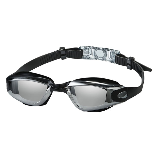 Gafas de natación para adultos y gafas de competición antivaho Equipo de natación Cool Silver Plate para hombres y mujeres