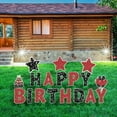 thumbnail image 5 of 18 Pieces Happy Birthday Yard Signs with Stakes, 16 Inches Birthday Outdoor Lawn Signs, Cake Balloon Patio Decorations, Garden Lawn Decorations for Party Outdoor Decor, 5 of 16