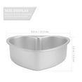 thumbnail image 5 of 2-Piece Heart Shaped Cake Mold Set - Stainless Steel & Aluminum Alloy Baking Pans for Homemade Cakes and Desserts, 5 of 5