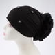 thumbnail image 3 of Sombrero Turbante de mujer perfecl Moda Elástico Grande Negro, 3 of 8