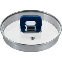 Lid For 5 Quart Casserole - See-Through Tempered Glass Lids, Works With Model: Nccwstkbul (Blue)