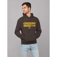 thumbnail image 2 of Churro Mode On Bold Retro Design Men's Hoodie, 2 of 4