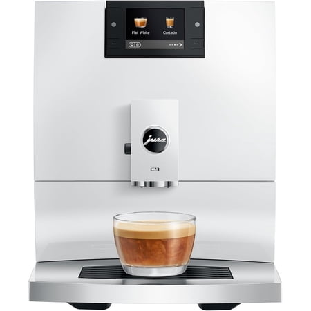 Jura C9 Automatic Coffee Machine | Piano White