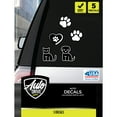 Auto Drive Pet Vinyl Car Decals Black White