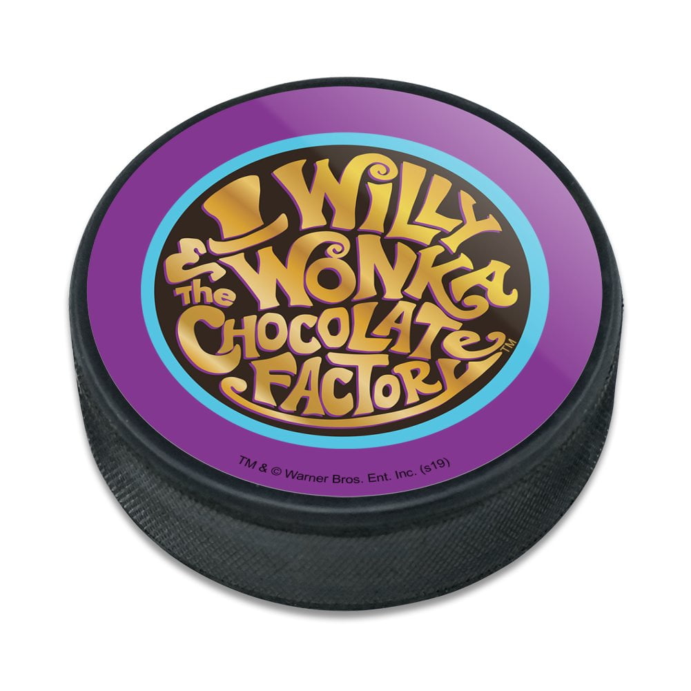 Willy Wonka and the Chocolate Factory Logo Ice Hockey Puck