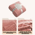 thumbnail image 6 of SLYNSHome Luxury Flannel Throw Blanket for Couch Sofa Bed,27x39 inch Soft Fuzzy Plush Fleece Lap Blanket Super Cozy and Comfy for All Seasons - Pink, 6 of 6