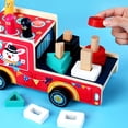 thumbnail image 4 of FEOLGEHLY Toys for 1-3 Year Old Boy Girl,Toys & Games Wooden Hammer Knocker Pounding Learning Toy,Drag Car Shape Matching Car Hitting Hamster Children's Educational Toy, 4 of 4