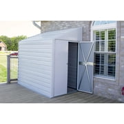 Yardsaver® 4 x 7 ft Steel Storage Shed Pent Roof Eggshell