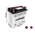 thumbnail image 2 of America 12N7-3B 12V 7Ah Bci para Moto, 2 of 5