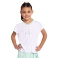 thumbnail image 2 of Care Bears Girls Active V-Neck Graphic Jersey with Short Sleeves, Sizes 4-12, 2 of 6