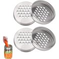 thumbnail image 1 of Mason Jar Shredder Lid, Mason Jar Cheese Grater Lid, Mason jar Cheese Shaker Lid, Reusable Mason Jar Cheese Shaker Lid, For Cheese Carrot (3.3in-4pcs), 1 of 1
