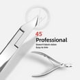 thumbnail image 5 of Cuticle Trimmer 3/4 Jaw Extremely Sharp Cuticle Nippers Scissors Stainless Steel Clippers Cutter Remover Pedicure Manicure Nail Tool, cuticle pusher, nail cuticle trimmer professional cuticle cutter, 5 of 7