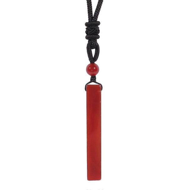 Stone Pendant Necklace Decoration For Mother's Day Valentine's Day Women Men Red---Model code 28984