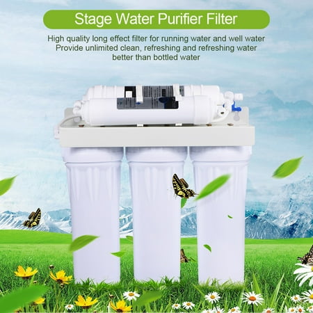 

5 Stage Water Purifier Filter Drinking Water Filtration System Fountain Home