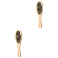 thumbnail image 1 of Juego de peine de madera y cepillo masajeador del cuero cabelludo para desenredar suavemente el cabello y revitalizar el cuero cabelludo., 1 of 5