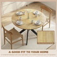 thumbnail image 4 of HOMCOM 39" Round Kitchen Table, Dining Table for Small Spaces, Steel Leg, 4 of 10