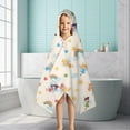 thumbnail image 6 of Pastel Fairy Rainbow Pattern Hooded Bath Towel，50"x30" for Ages 3 To 12 Kids, Quick Dry Lightweight Soft Microfiber Hood Beach Towel Cover Up for Kids, 6 of 7