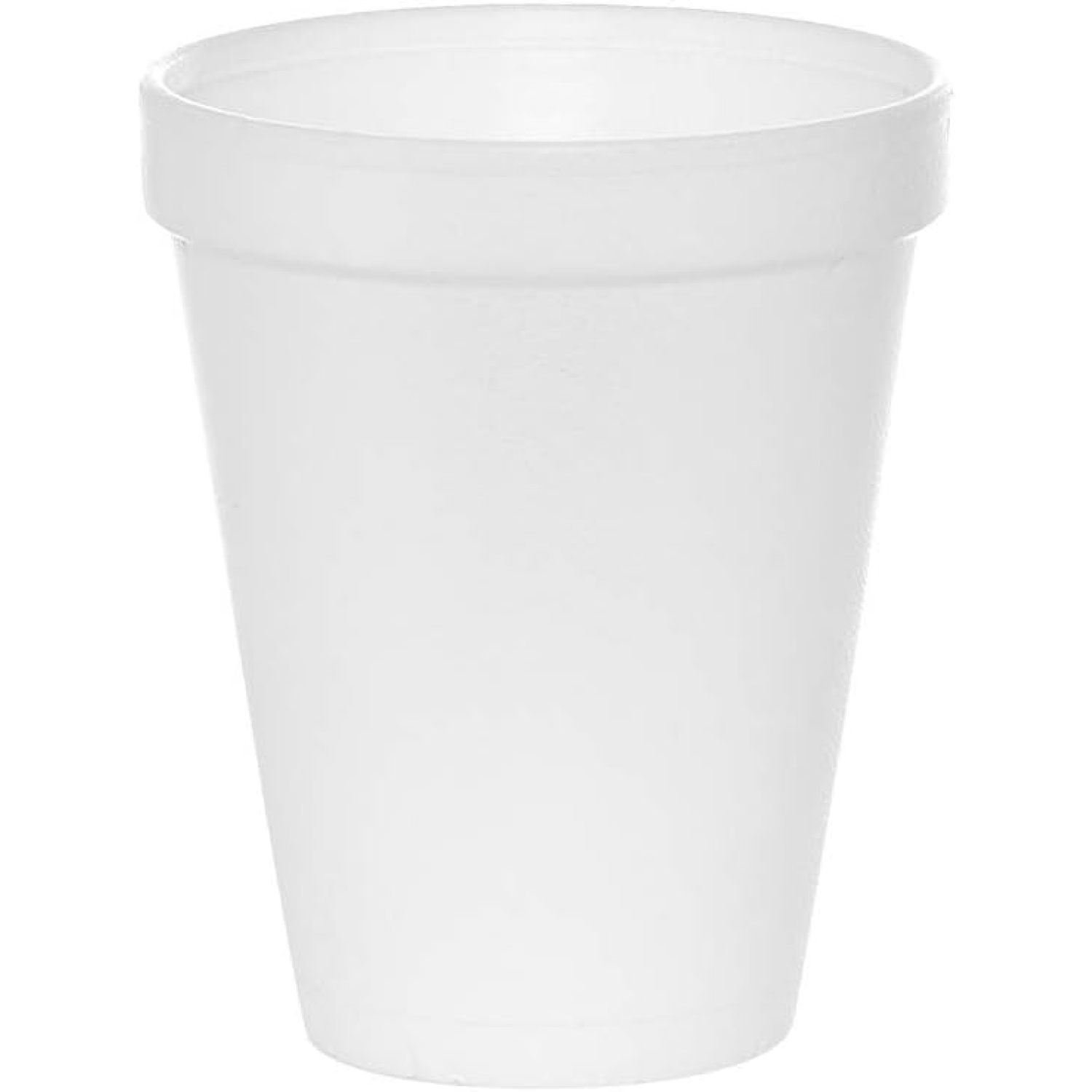 HElectQRIN (100 Count) 10 oz White Foam Cups, Foam Drinking Cups