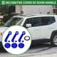 thumbnail image 2 of Conjunto de cubiertas para manijas de puertas exteriores Unique Bargains, trim decorativo para Jeep Wrangler JK 2DR 2007-2017, ABS, Azul Profundo, 1 juego, 2 of 6