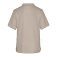 thumbnail image 3 of Men's Short Sleeve V-Neck Soild Color Chest Pocket Care Top 2XL, 3 of 3